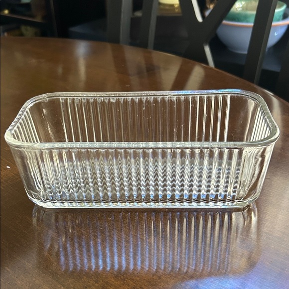 Federal Glass Vintage Food Storage Clear Glass Dish - Picture 1 of 6